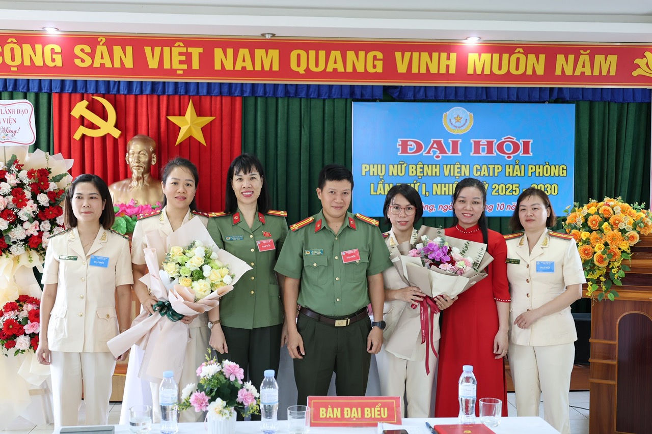 Tổ chức Đại hội Hội Phụ nữ Bệnh viện Công an thành phố lần thứ I, nhiệm kỳ 2025 – 2030 thành công